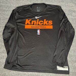 SOLD OUT* Nike Men’s Black New York Knicks NBA Authentics Long Sleeve Tee